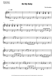 Sheet music, chords The Ronettes - Be My Baby