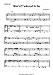 Sheet music, chords Otis Redding - (Sittin’ on) The Dock of the Bay