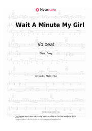 Sheet music, chords Volbeat - Wait A Minute My Girl