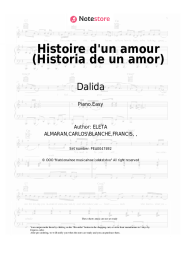 Sheet music, chords Dalida - Histoire d'un amour (Historia de un amor)