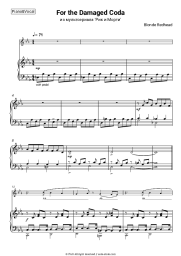 Sheet music, chords Blonde Redhead - For the Damaged Coda (from 'Rick and Morty')