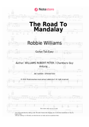 Sheet music, chords Robbie Williams - The Road To Mandalay