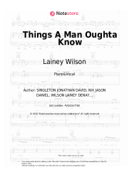 undefined Lainey Wilson - Things A Man Oughta Know