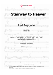 Sheet music, chords Led Zeppelin - Stairway to Heaven