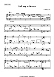 Sheet music, chords Led Zeppelin - Stairway to Heaven