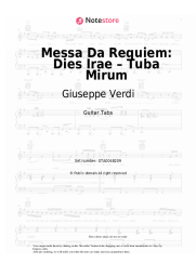 Sheet music, chords Giuseppe Verdi - Messa Da Requiem: Dies Irae – Tuba Mirum