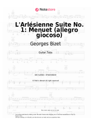 Sheet music, chords Georges Bizet - L'Arlésienne Suite No. 1: Menuet (allegro giocoso)