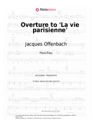 Sheet music, chords Jacques Offenbach - Overture to 'La vie parisienne'