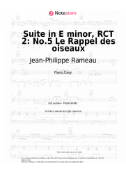 undefined Jean-Philippe Rameau - Suite in E minor, RCT 2: No.5 Le Rappel des oiseaux