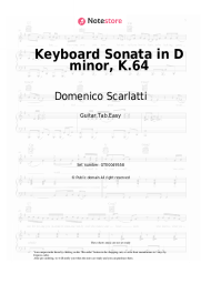 Sheet music, chords Domenico Scarlatti - Keyboard Sonata in D minor, K.64
