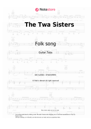 Sheet music, chords Folk song - The Twa Sisters