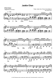 Sheet music, chords Tiësto, Dzeko, Post Malone, Preme - Jackie Chan