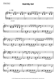 Sheet music, chords George Ezra - Hold My Girl