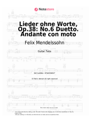 undefined Felix Mendelssohn - Lieder ohne Worte, Op.38: No.6 Duetto. Andante con moto