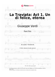 Sheet music, chords Giuseppe Verdi - La Traviata: Act 1. Un dì felice, eterea