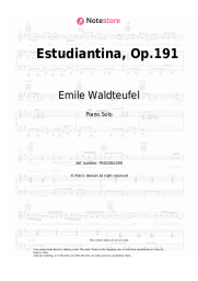 Sheet music, chords Emile Waldteufel - Estudiantina, Op.191