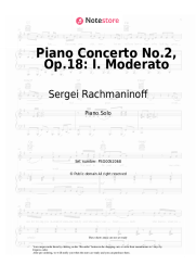 Sheet music, chords Sergei Rachmaninoff - Piano Concerto No.2, Op.18: I. Moderato