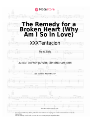 Sheet music, chords XXXTentacion - The Remedy for a Broken Heart (Why Am I So in Love)