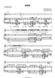 Sheet music, chords XXXTentacion - HOPE
