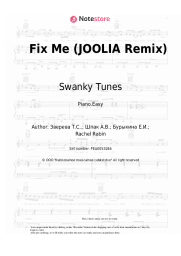 Sheet music, chords Swanky Tunes, RAIGN - Fix Me (JOOLIA Remix)