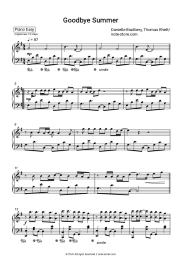 Sheet music, chords Danielle Bradbery, Thomas Rhett - Goodbye Summer