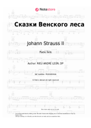 Sheet music, chords Johann Strauss II - Tales from the Vienna Wood, op.325