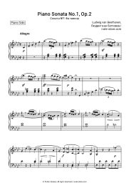 undefined Ludwig van Beethoven - Piano Sonata No.1, Op.2