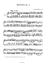 undefined Dmitry Kabalevsky -  Piano Sonata No. 3 in F Major, Op. 46