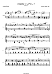 undefined Dmitry Kabalevsky - Sonatina Op.27 No. 18