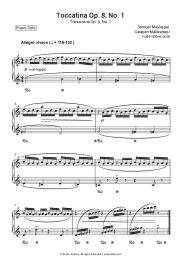 Sheet music, chords Samuel Maykapar - Toccatina Op. 8, No. 1