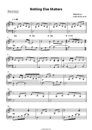 Sheet music, chords Metallica - Nothing Else Matters