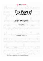 Sheet music, chords John Williams - The Face of Voldemort