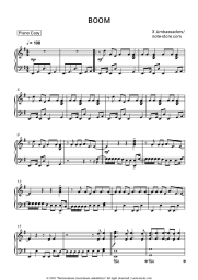 Sheet music, chords X Ambassadors - BOOM