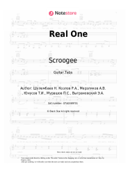 Sheet music, chords Scroogee, NaZima - Real One