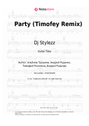 Sheet music, chords Dj Stylezz, DJ Rich-Art - Party (Timofey Remix)