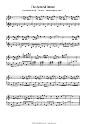 Sheet music, chords Jan Kaczmarek - The Second Dance