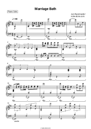 Sheet music, chords Jan Kaczmarek - Marriage Bath