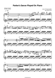 Sheet music, chords Jan Kaczmarek - Parker's Dance Played on Piano