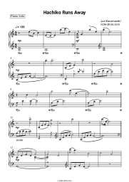 Sheet music, chords Jan Kaczmarek - Hachiko Runs Away