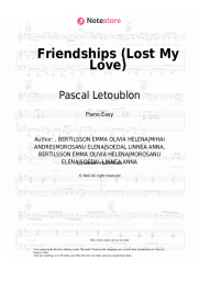 undefined Pascal Letoublon, Leony - Friendships (Lost My Love)