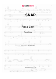 Sheet music, chords Rosa Linn - SNAP
