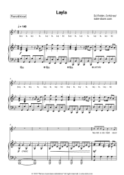 Sheet music, chords DJ Robin, Schürze - Layla