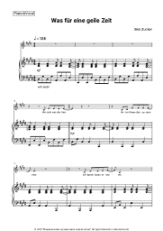 Sheet music, chords Ben Zucker - Was für eine geile Zeit