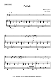 Sheet music, chords Helene Fischer, Ben Zucker - Freiheit