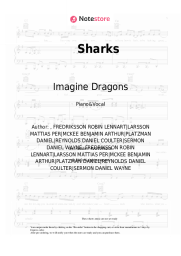 Sheet music, chords Imagine Dragons - Sharks