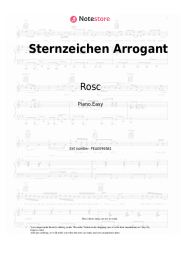 Sheet music, chords Rosc - Sternzeichen Arrogant