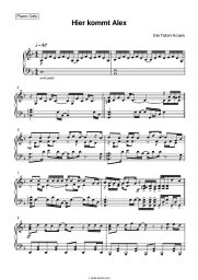 Sheet music, chords Die Toten Hosen - Hier kommt Alex