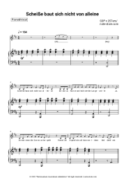 Sheet music, chords SDP, 257ers - Scheiße baut sich nicht von alleine