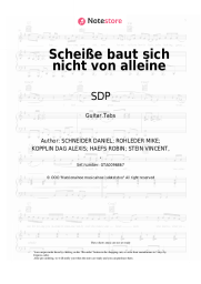 Sheet music, chords SDP, 257ers - Scheiße baut sich nicht von alleine