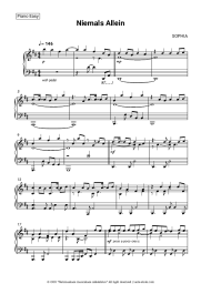Sheet music, chords SOPHIA - Niemals Allein